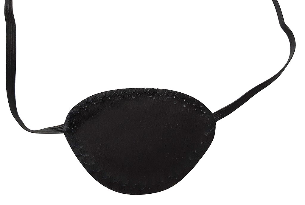 Silmälappu kuminauhalla kova musta