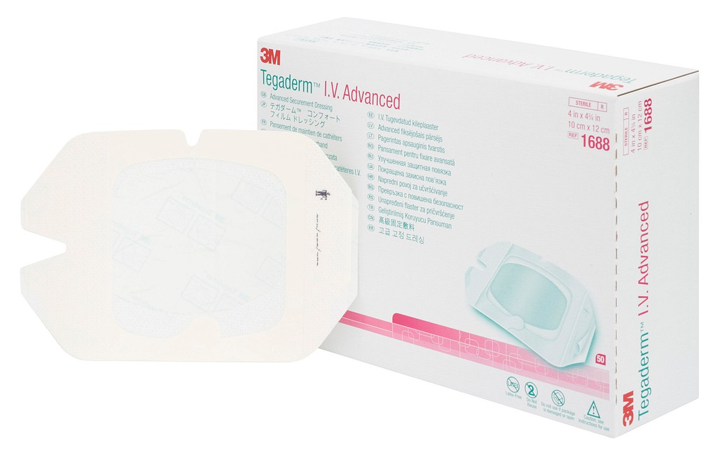 3M Tegaderm I.V. Advanced ‑suojasidos 10 x 12 cm