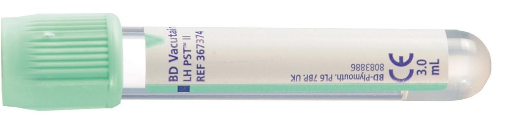 BD Vacutainer plasmageeliputki 5/3 ml