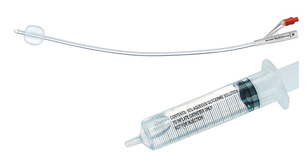 Aquaflate Brillant silikonikatetri ch 14 / 10 ml, pituus 40 cm