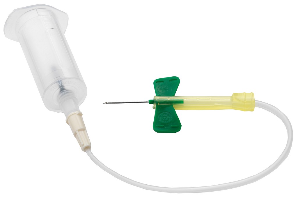 BD Siipineula + ohjain, 21G/18cm