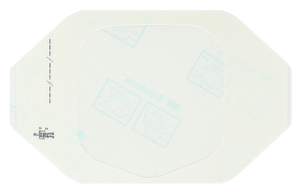 3M Tegaderm läpinäkyvä, kehyksellinen haavakalvo teipillä 6 x 7 cm