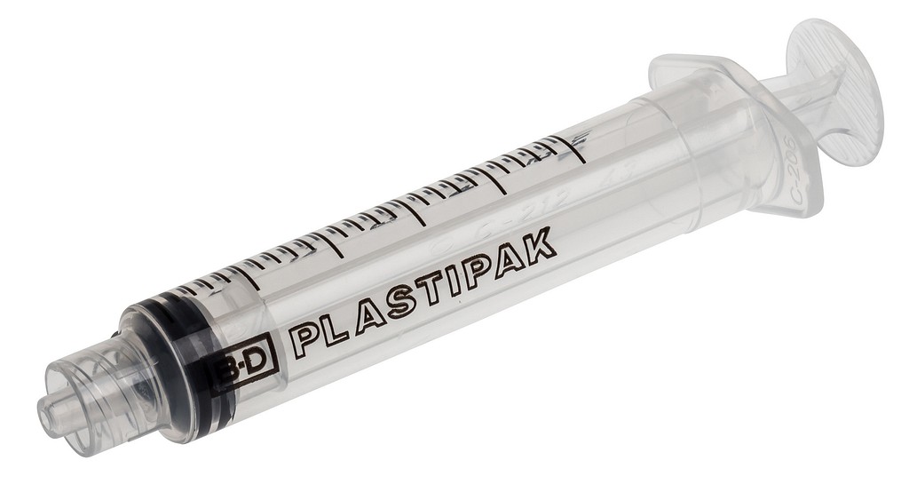 BD Plastipak injektioruisku 3-os LUER-LOCK 5 ml