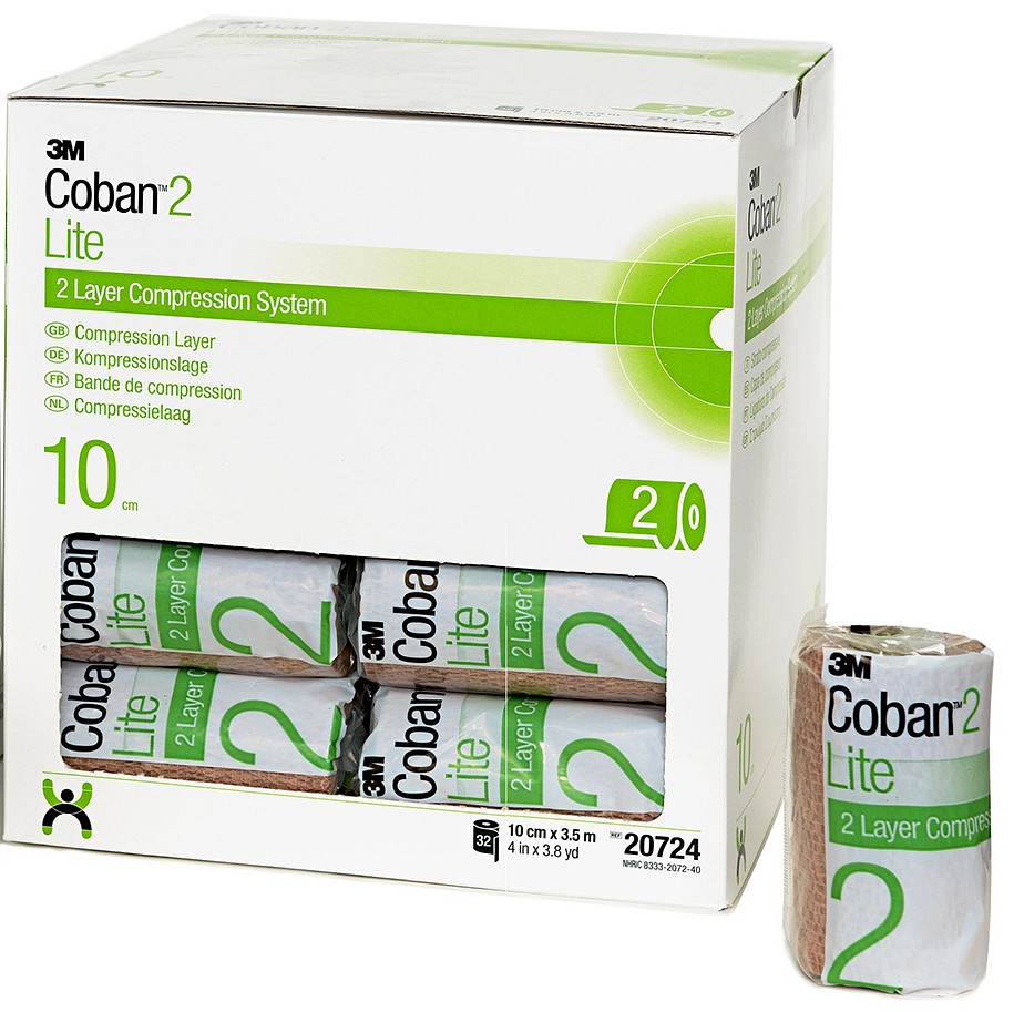 Coban2 Lite kompressiosidekerros 10 cm x 3,5 m