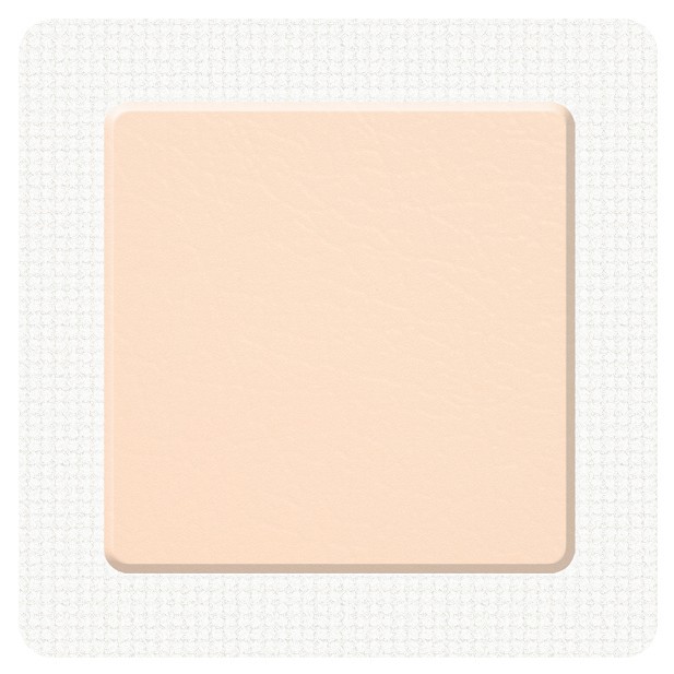 Kliniderm Foam Silicone border kiinnittyvä sidos 15 x 15 cm
