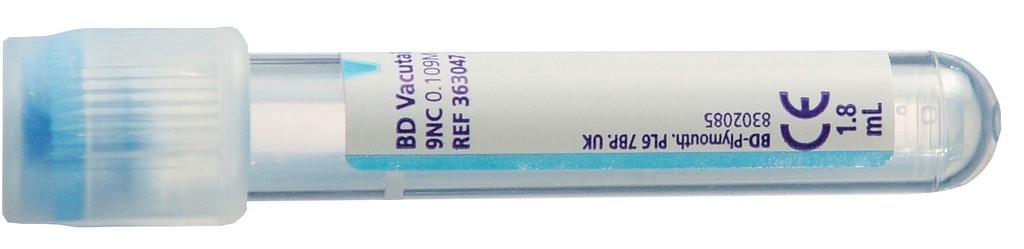 BD Vacutainer hyytymistutkimusputki 5/1,8 ml
