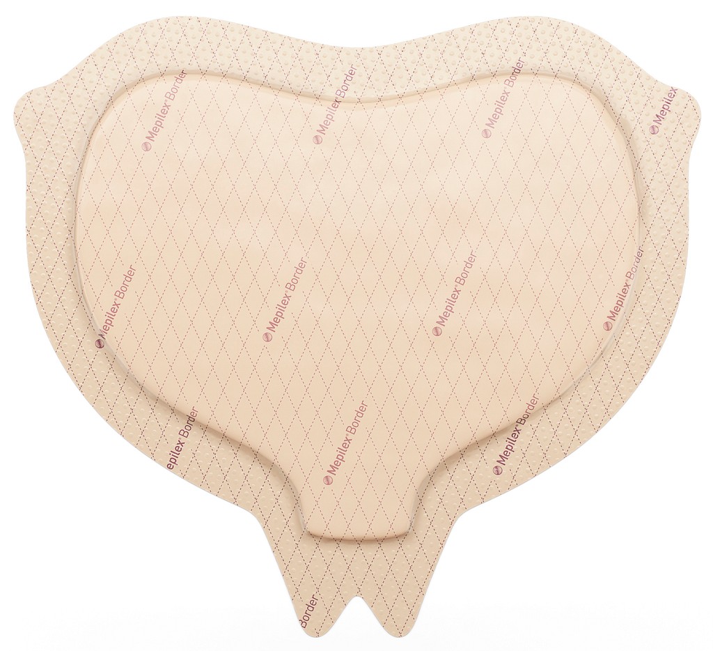 Mepilex Border Sacrum kiinnittyvä sidos 15 x 15 cm steriili