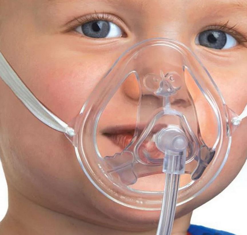 OxyTyke-aerosolimaskisetti pikkulapset/mini kertakäyttöinen