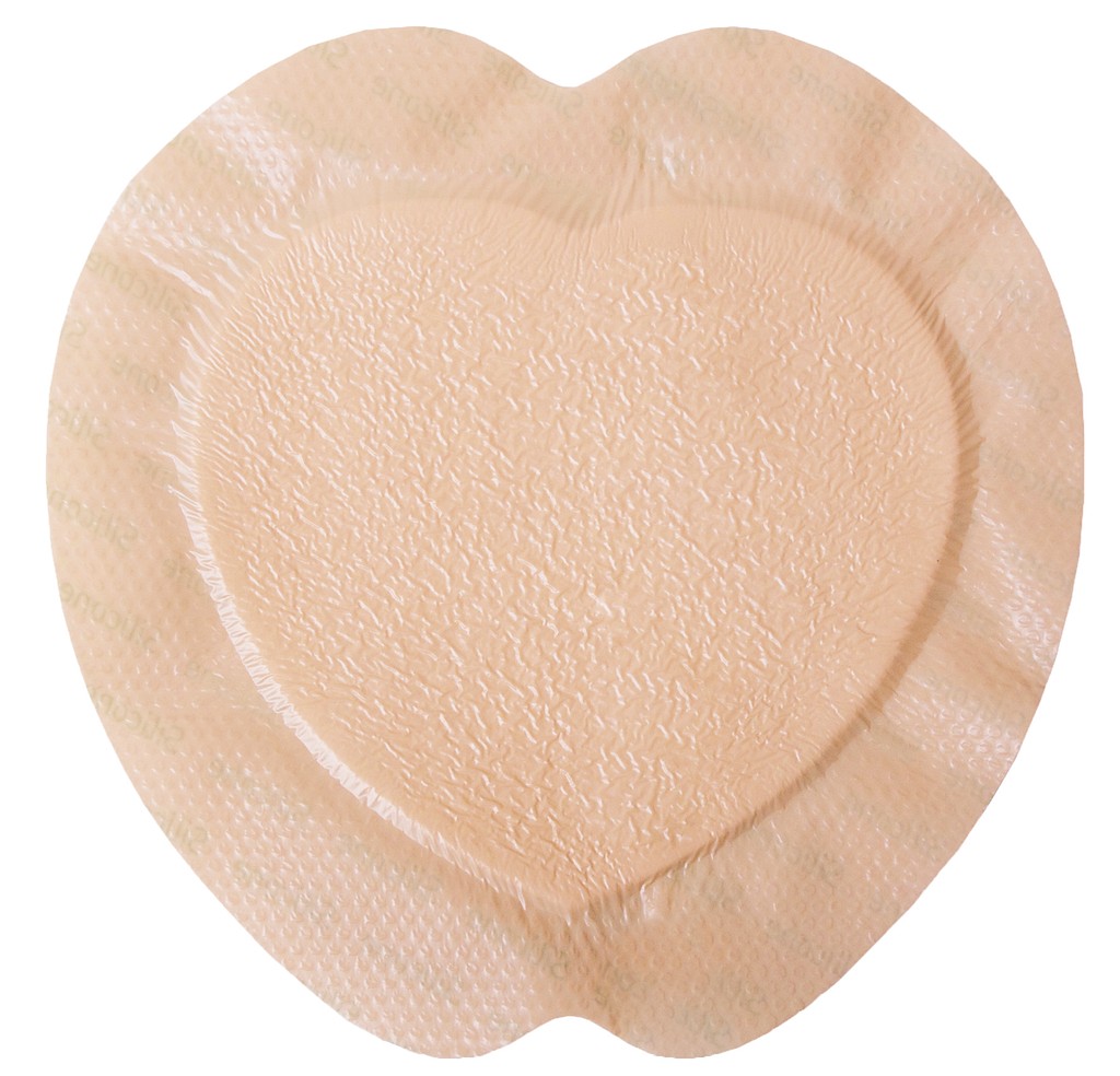 Kliniderm Foam Silicone Sacrum border kiinnittyvä sidos S