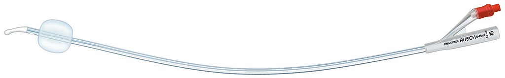 Brillant 100% silikoni 2-tie tiemann katetri ch 16