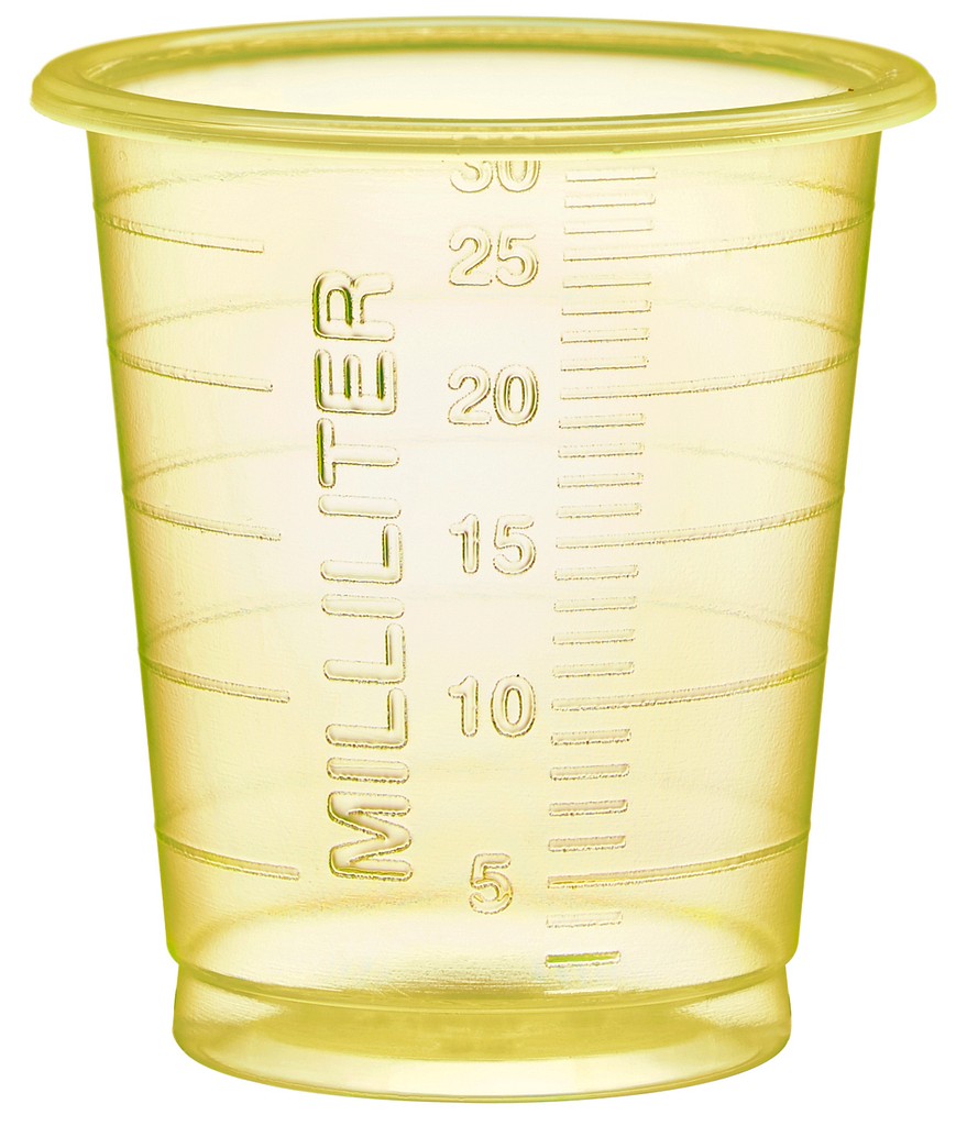 Hammarplast Eco lääkelasi 30 ml keltainen