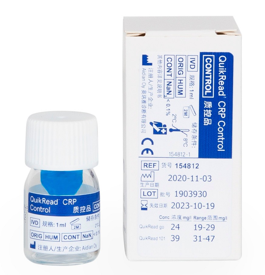 QuikRead CRP kontrolli 101-laitteen 1 ml