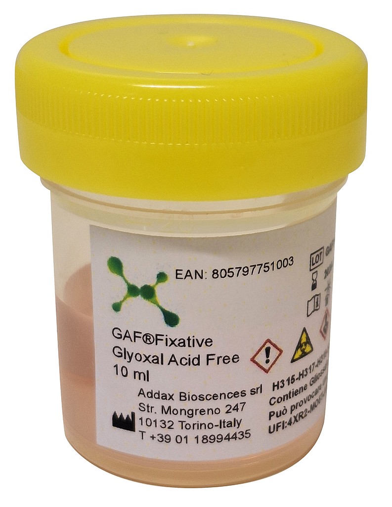 GAF -fiksatiivi puskuroitu 40 kpl x 10 ml* 20 ml näytepurkki