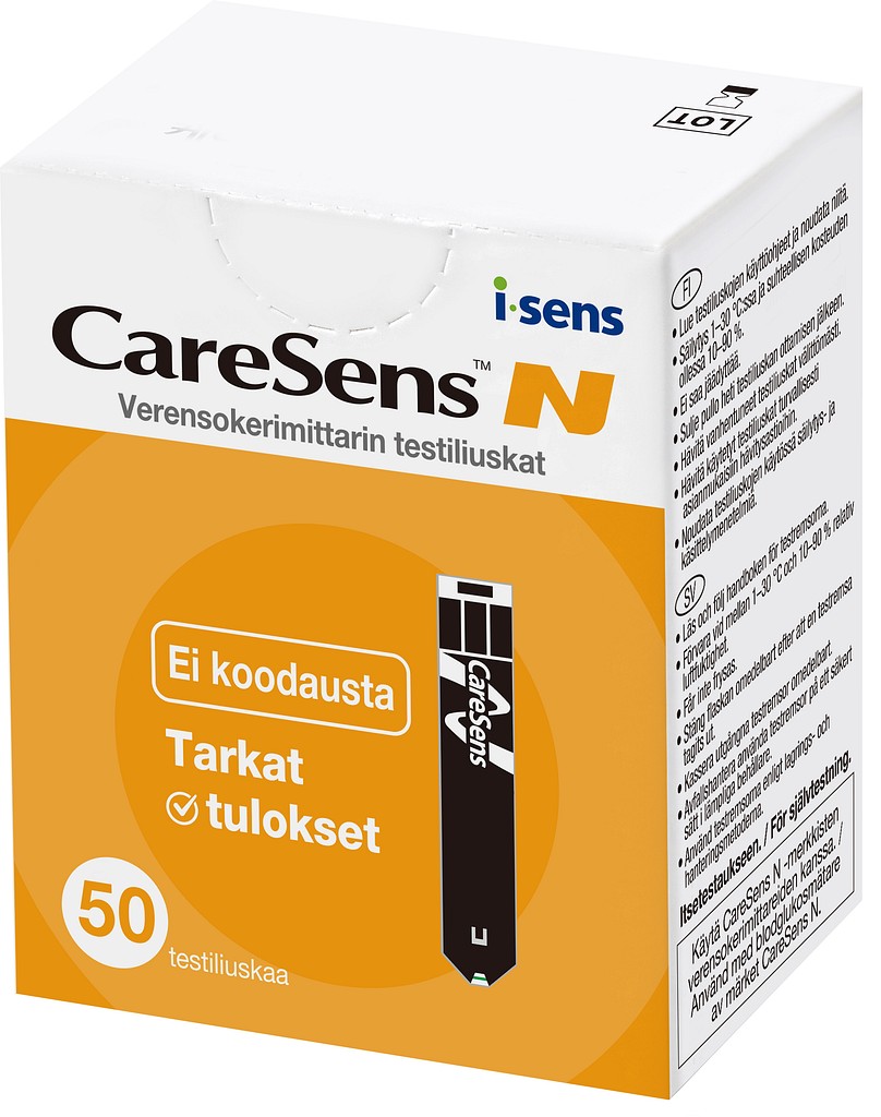 CareSens N verensokeritestiliuska 50 kpl