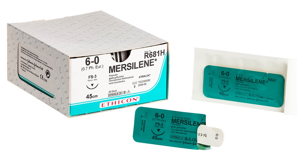 Mersilene 5-0 2xS-14 45 cm valk 1760G