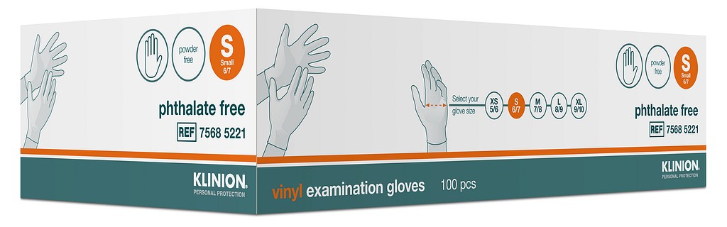 Klinion vinyyli tutkimuskäsine S