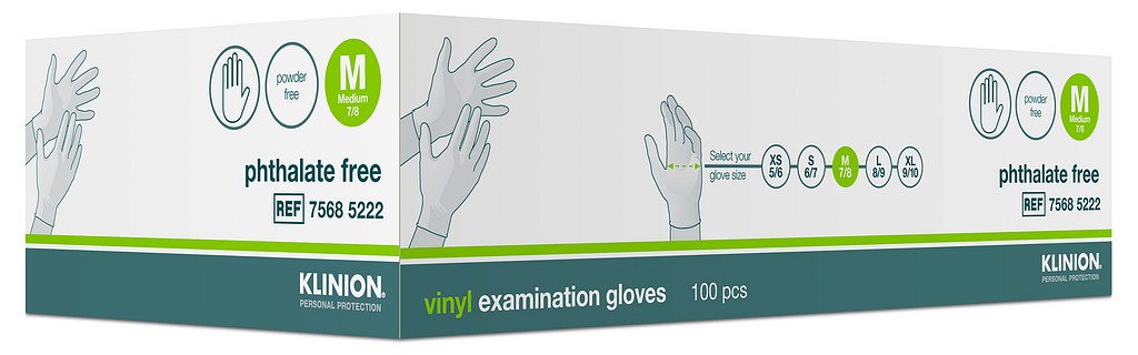 Klinion vinyyli tutkimuskäsine M