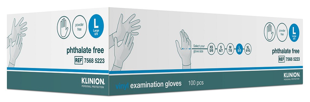 Klinion vinyyli tutkimuskäsine L