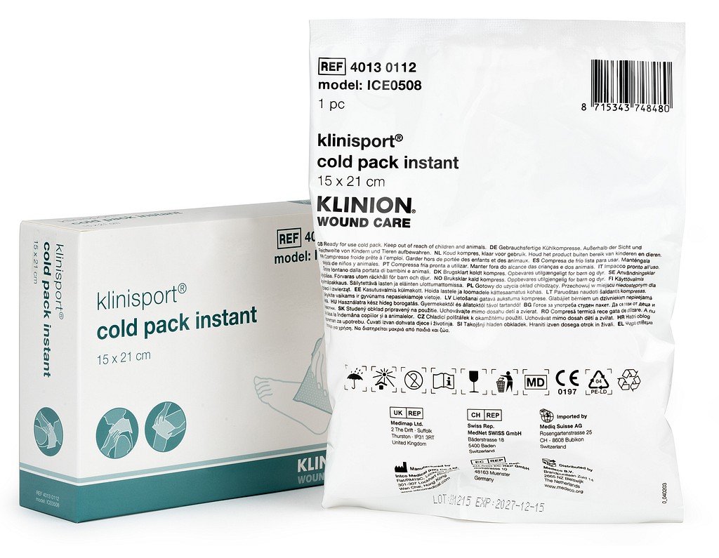 Klinion Klinisport pika kylmäpussi 15 x 21 cm