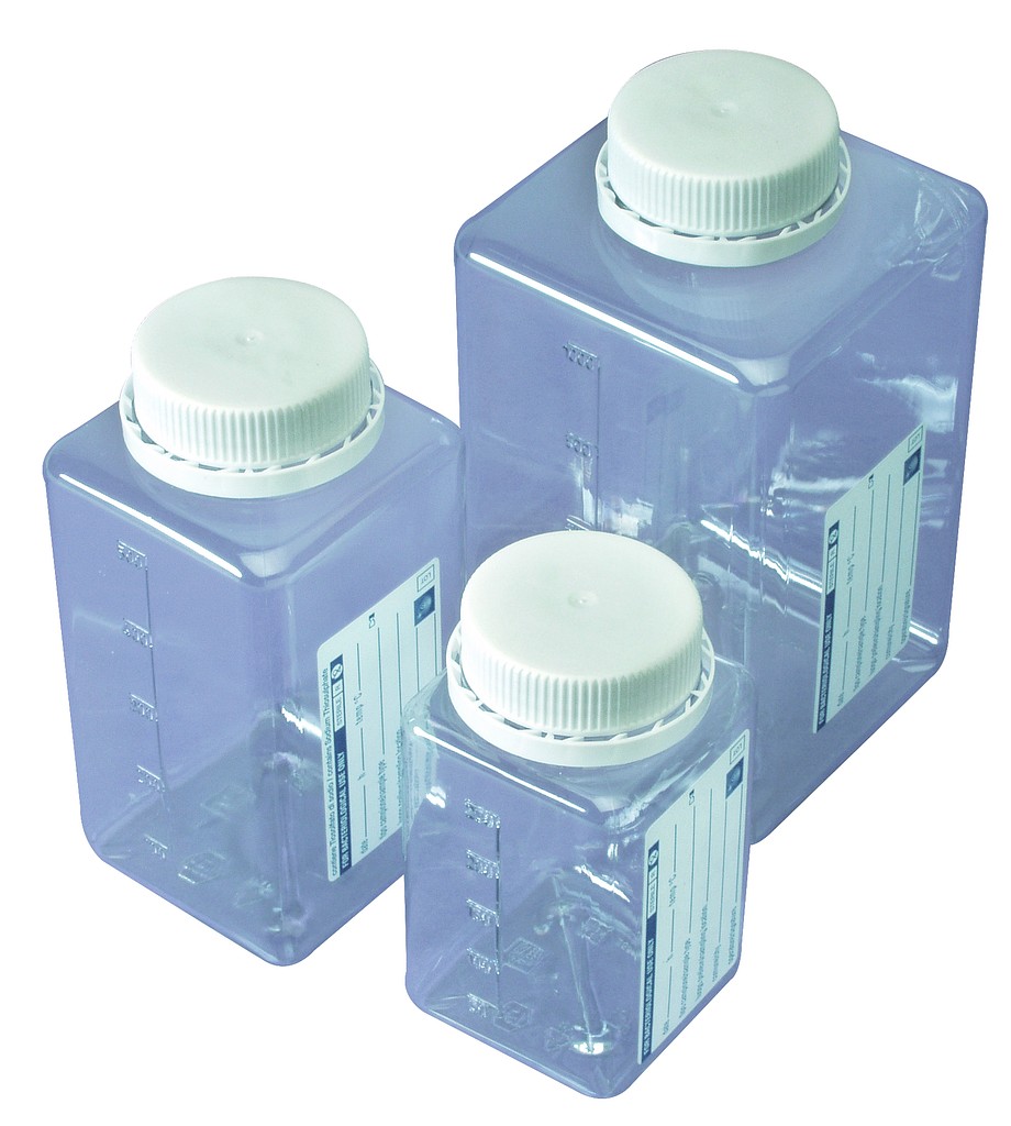 Vesinäytepullo 1000 ml steriili PET-muovia