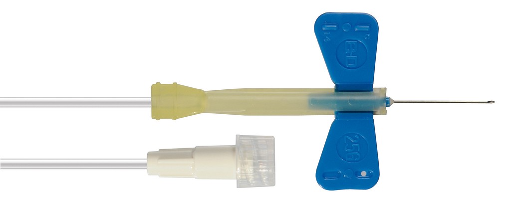 BD Siipineula non-luer, 25G/30cm
