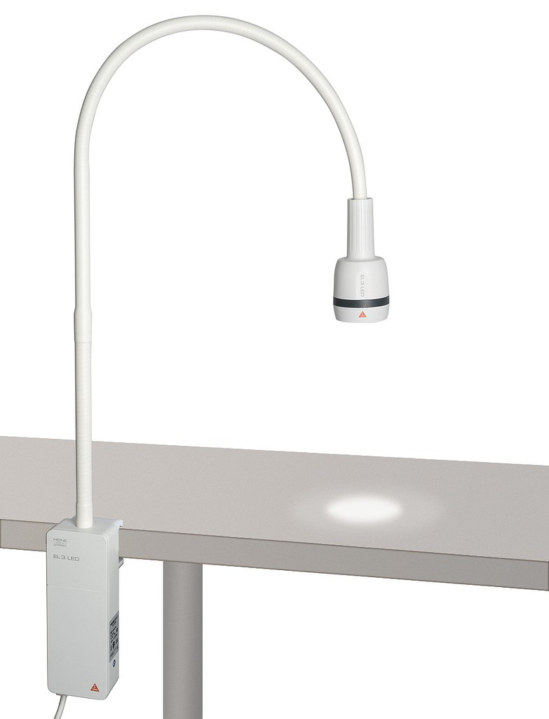 HEINE tutkimusvalo EL3 LED HQ pöytäkiinnitys