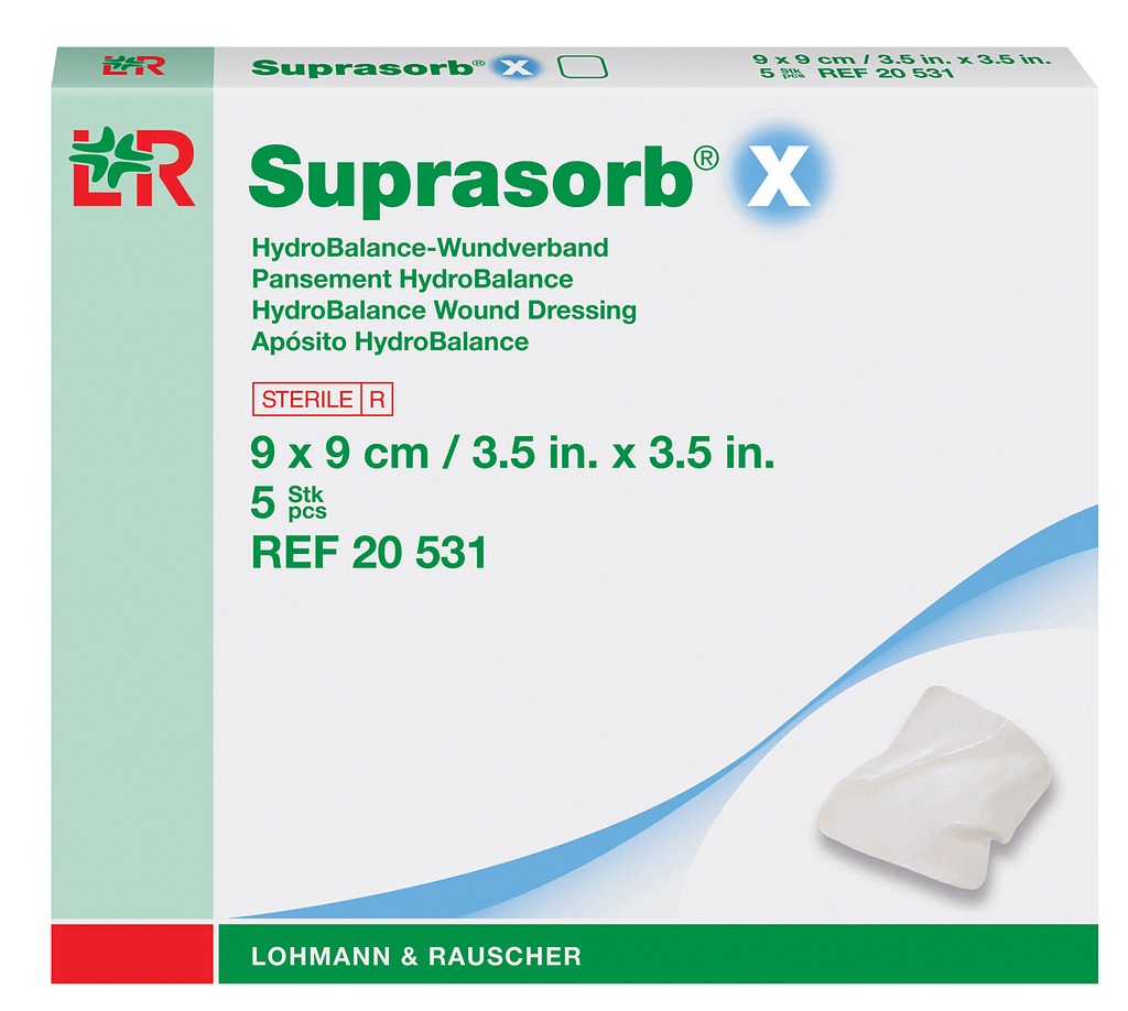 Suprasorb X -haavalevy 9 x 9 cm