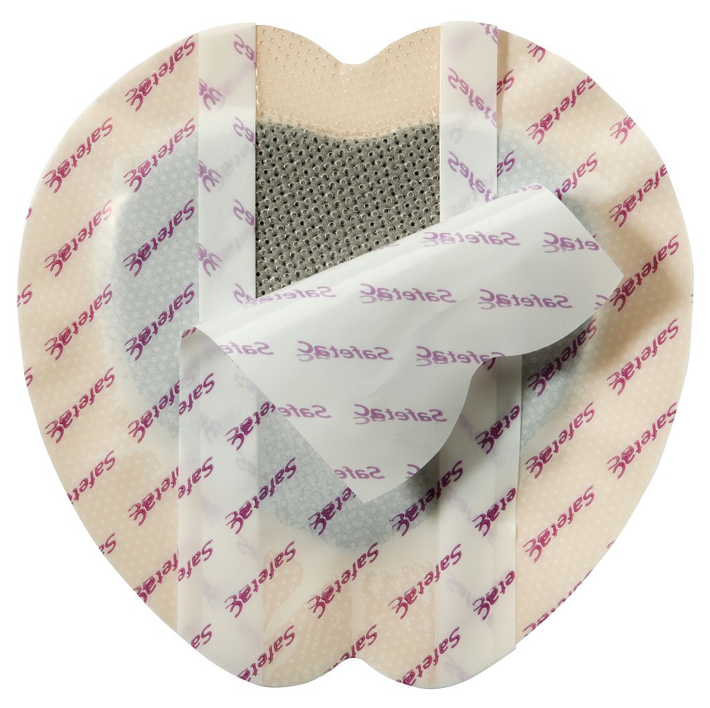 Mepilex Border Ag Sacrum -sidos 18 x 18 cm steriili