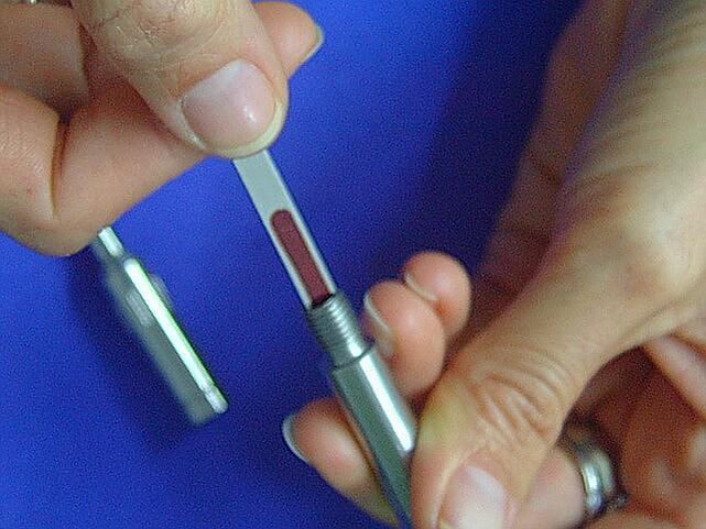 LumCheck testiputki + teräs + luerlock