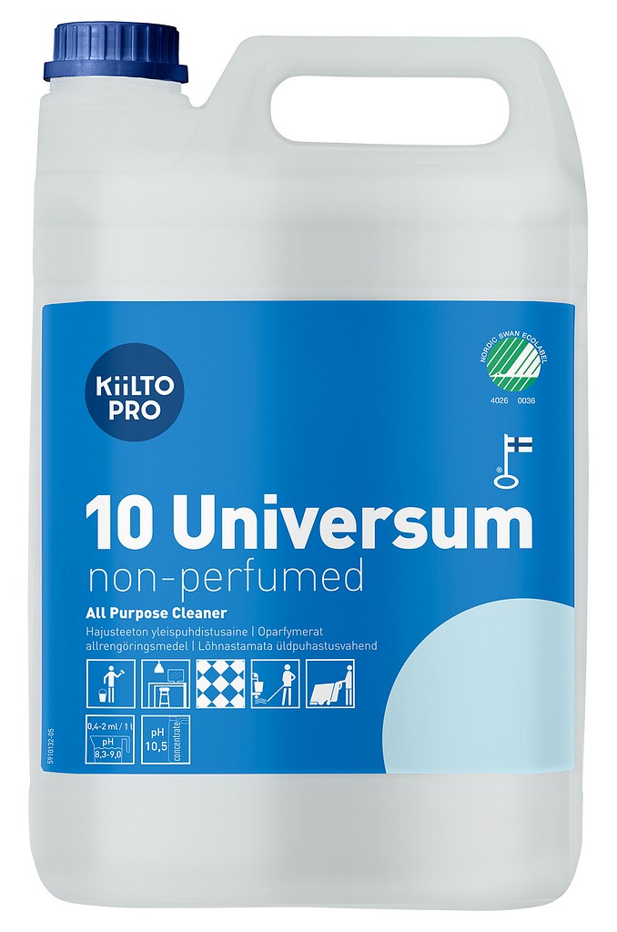 Kiilto Pro 10 Universum yleispuhdistusaine hajusteeton 5 l