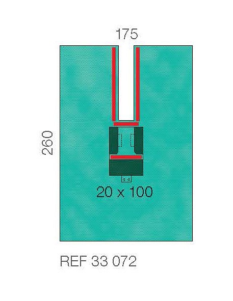 Raucodrape PRO bilateraalinen halkioliina 175 x 260 cm