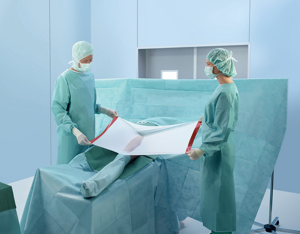 Raucodrape-läpileikkauskalvo 45 x 65 cm steriili