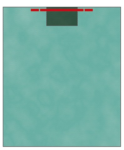 Raucodrape PRO kiinnittyvä leikkausliina Plus 175 x 180 cm