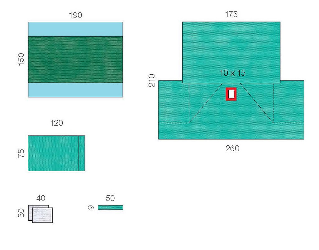 Raucodrape PRO litotomiapakkaus