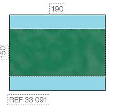 Raucodrape instrumenttipöydän liina Standard 150 x 190 cm
