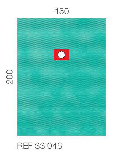 Raucodrape PRO reikäliina kiinnittyvä 150 x 200 cm