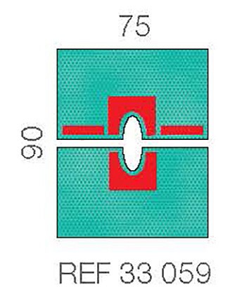 Raucodrape PRO reikäliina 75 x 90 cm säädettävä