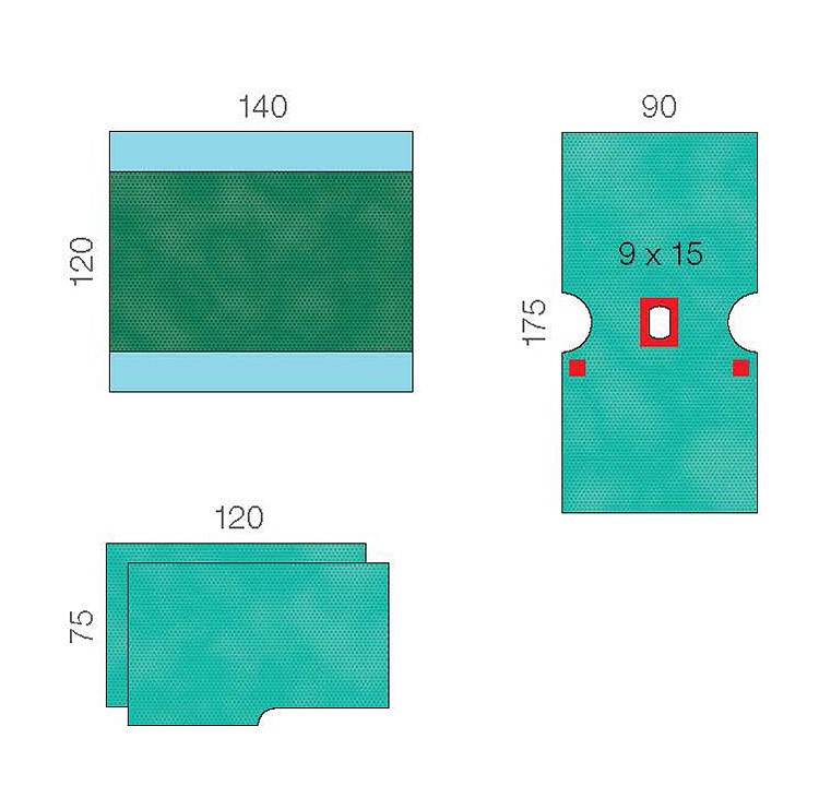 Raucodrape PRO gynekologinen/kystoskopiapakkaus