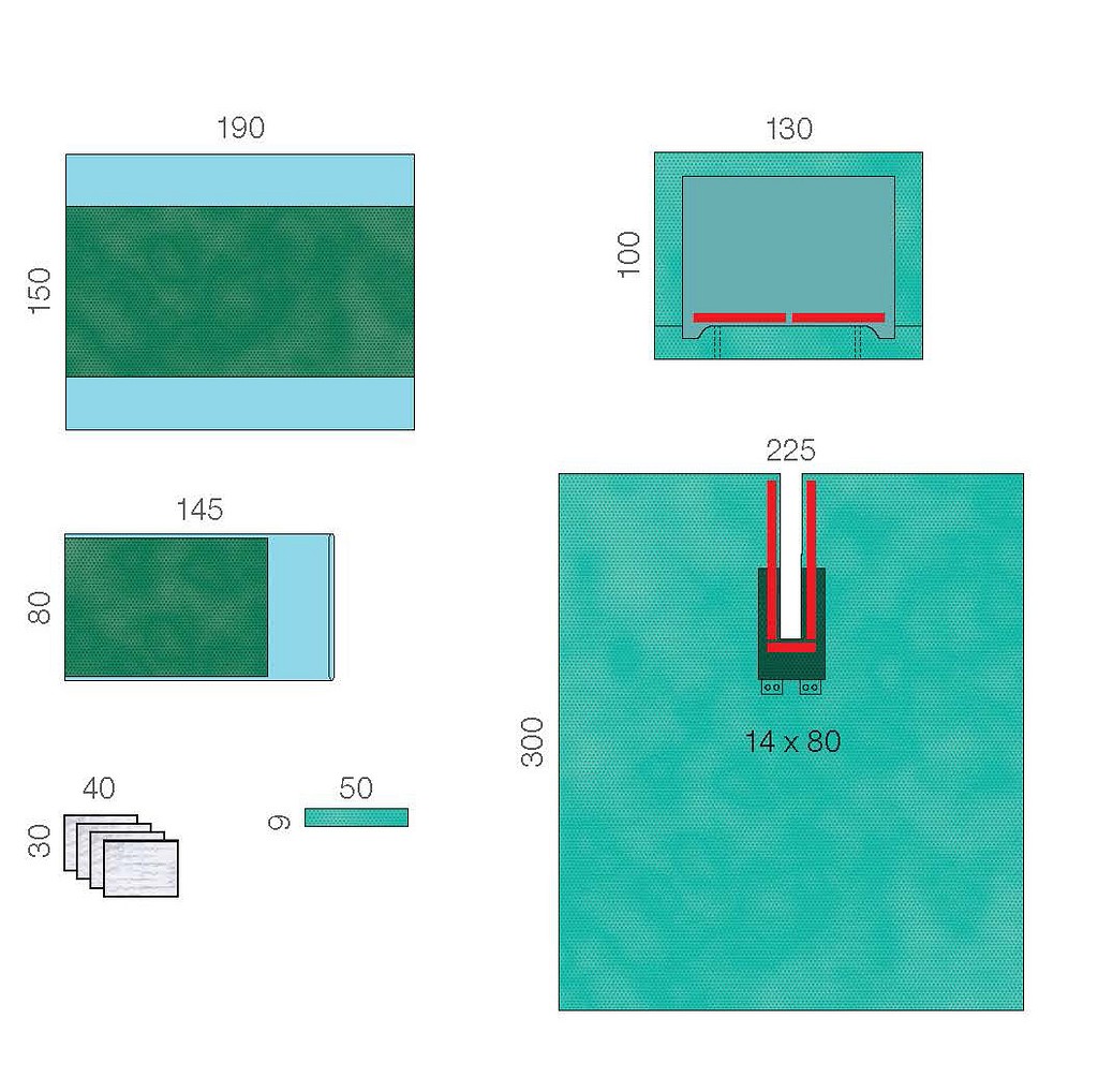 Raucodrape PRO pääleikkauspakkaus II