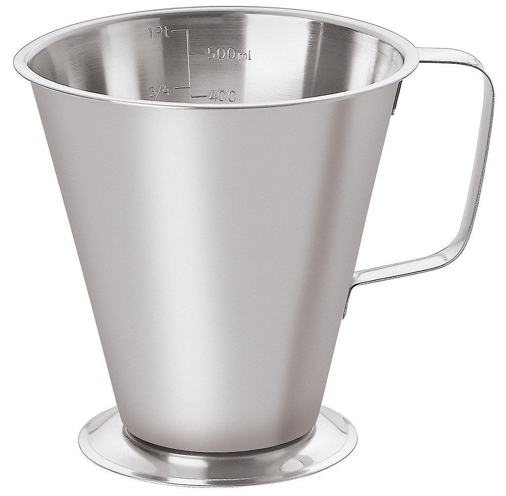 Medicon teräksinen mittakannu asteikolla, 2,0 l