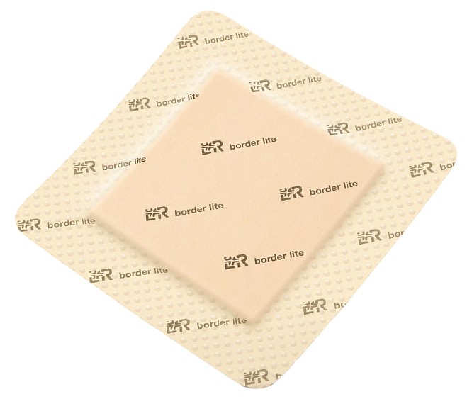 Suprasorb P sensitive border lite polyuretaanivaahtosidos 5 x 5 cm