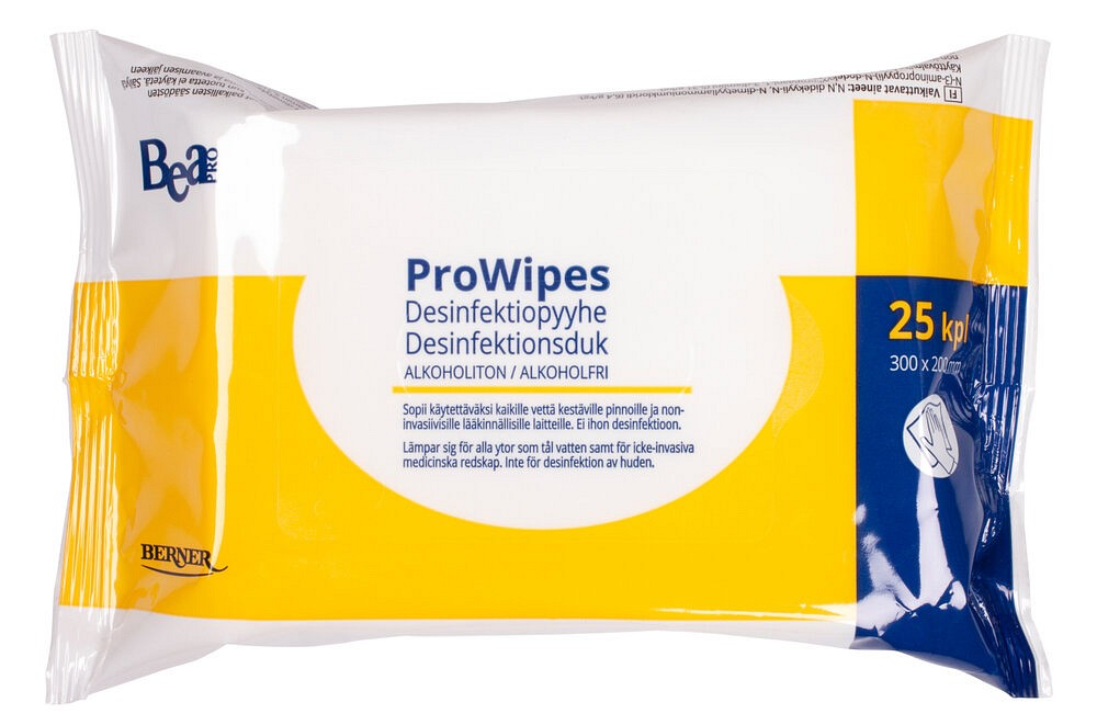 ProWipes desinfektiopyyhe alkoholiton 30 x 20 cm