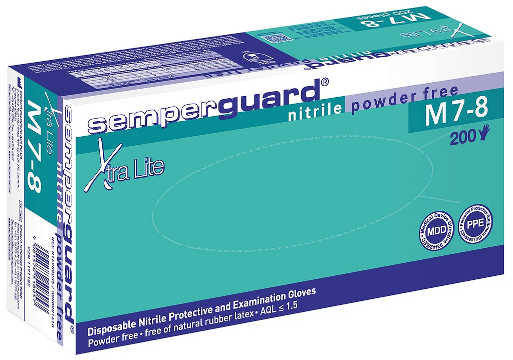 Semperguard XtraLite nitriilikäsine L