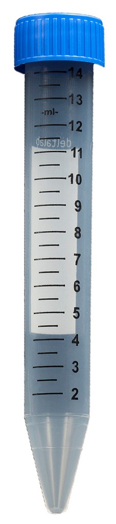 Koeputki PP 15 ml merkkiviivoilla