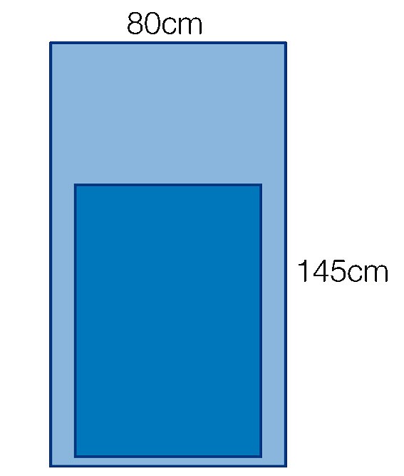 Steri-Drape Mayo pöydän suojaliina 80 x 145 cm