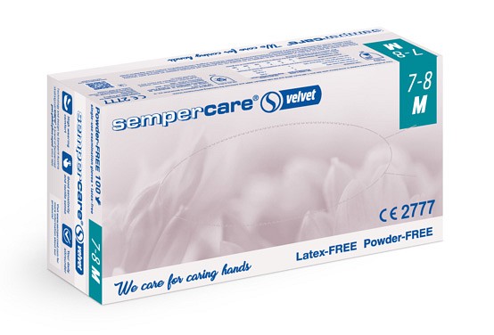 Sempercare Velvet tutkimuskäsine nitriili 24 cm L