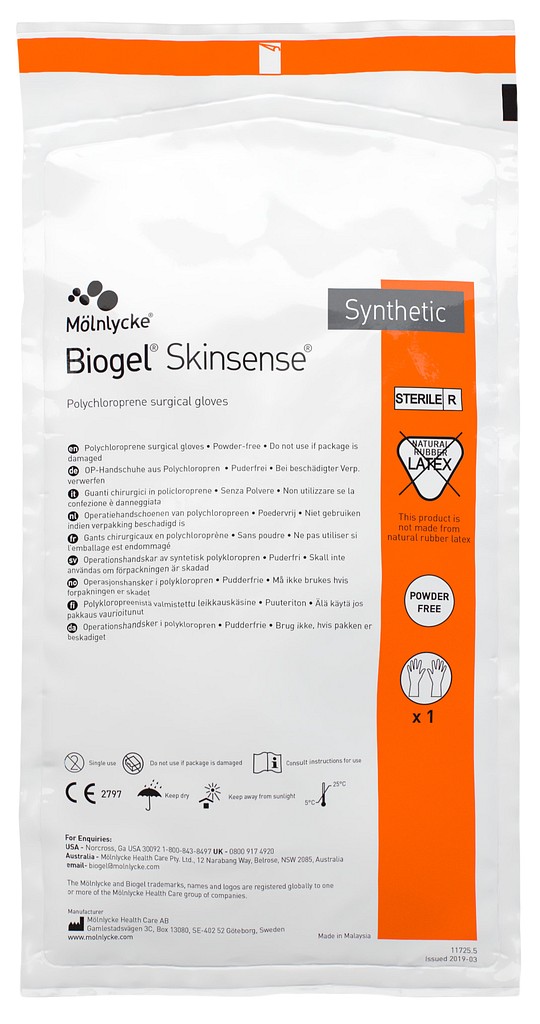 Biogel Skinsense leikkauskäsine 5,5