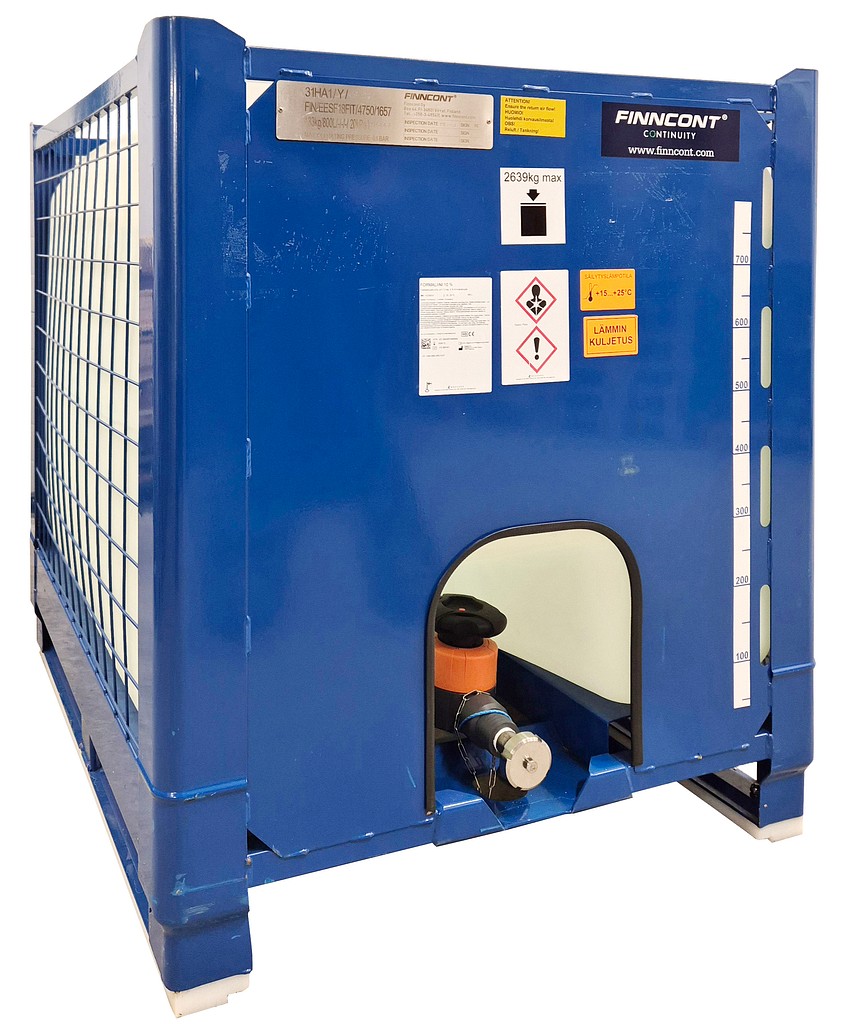 Formaliini 10 % puskuroitu pH 7,2 800 l kontti