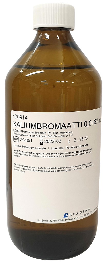 Kaliumbromaattiliuos 0,0167 mol/l 500 ml
