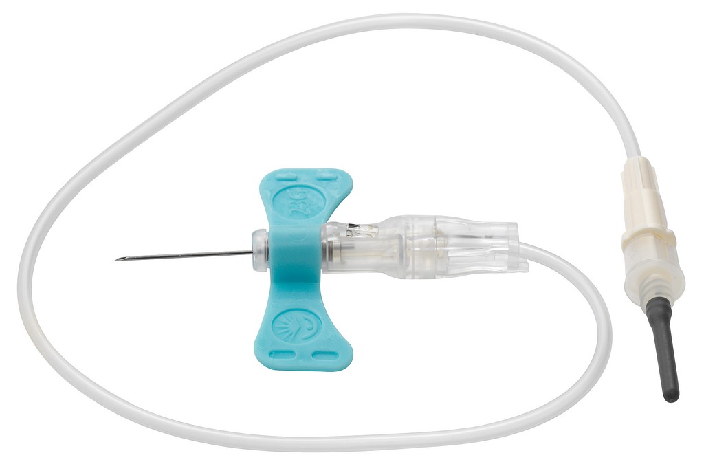 BD Vacutainer Push Button siipineula 23 G / 30 cm